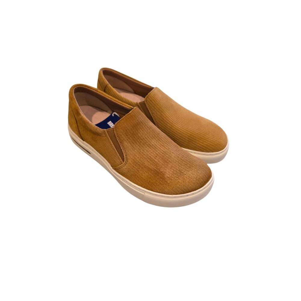 Birkenstock Women’s‎ Slip-On Sneakers Tan Suede Nubuck Comfort Casual Shoes 37 6